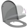 vidaXL WC-istuin Harmaa 49 x 36 x 4 cm Duroplast