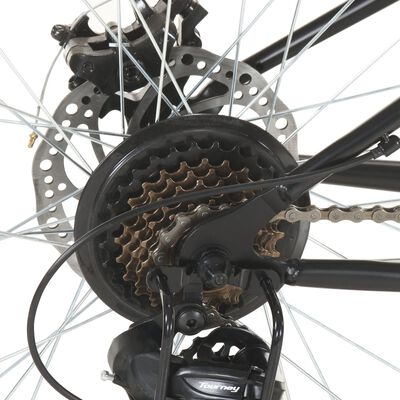 vidaXL Maastopyörä 21 vaihdetta 27,5" renkaat 50 cm runko musta