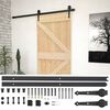 vidaXL Liukuovi 90 x 210 cm T&auml;ysi m&auml;nty Luonnollinen ja musta