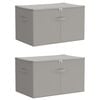 vidaXL S&auml;ilytyslaatikko 2 kpl Kuitukangas 55 x 35 x 32 cm 61,6 L