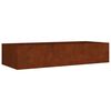 vidaXL Korotettu kukkalaatikko 200x80x40 cm Corten ter&auml;s