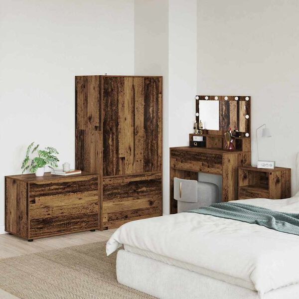 vidaXL S&auml;ilytyskaappi Vanha Puu 80 x 48 x 57 cm Tekninen puu