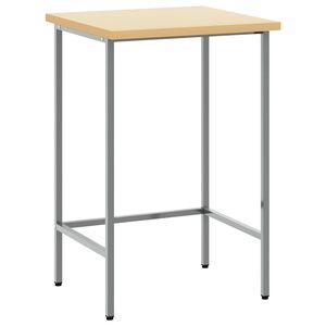 vidaXL Kulmap&ouml;yt&auml; Harmaa 55 x 55 x 85 cm Ter&auml;s ja muovattu puu