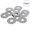 vidaXL Mutterit 12 kpl Hopea 18 x 18 x 1,2 mm Rauta