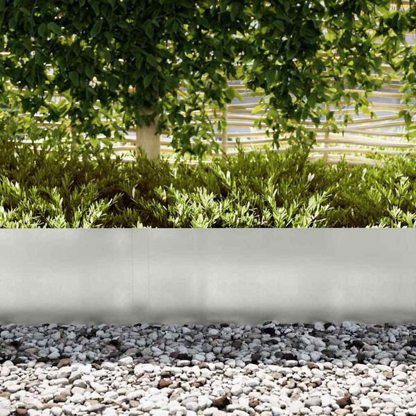 vidaXL Nurmireunus 20 pcs Hopea 100 x 0.05 x 20 cm Ruostumaton ter&auml;s