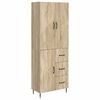vidaXL Kaappisarja 2 pcs Sonoma-tammi 66 x 34,5 x 89,5 cm Tekninen puu