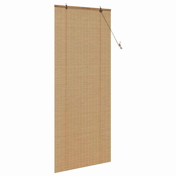 vidaXL Rullaverho verhoilla Ruskea 80 x 220 cm Bambu