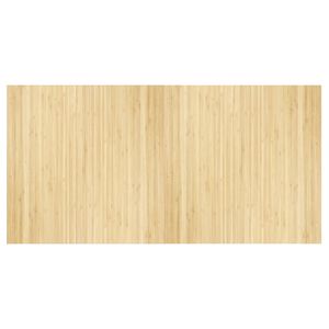 vidaXL Matto suorakaide vaalea luonnollinen 100x200 cm bambu