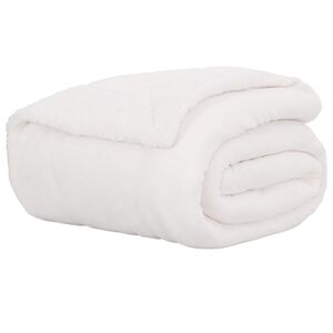 vidaXL Heittopeitto valkoinen 5FT King Size 1.64 kg Fleese