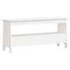 vidaXL Eteisen penkki valkoinen 100x28x45 cm massiivipuu m&auml;nty
