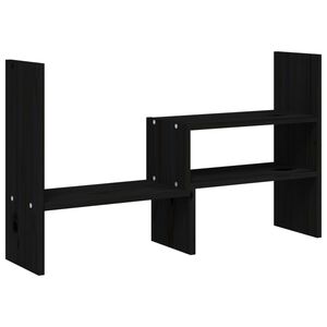 vidaXL N&auml;ytt&ouml;koroke musta (39-72)x17x43 cm t&auml;ysi m&auml;nty