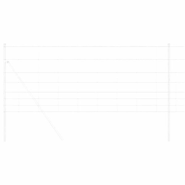 vidaXL Riista-aita Hopea 100 x 1 m Galvanoitu ter&auml;s