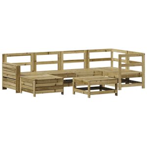 vidaXL 7-osainen Ulkosohvasarja kyll&auml;stetty m&auml;nty