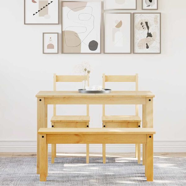 vidaXL 4-osainen Ruokailuryhm&auml; Panama t&auml;ysi m&auml;nty