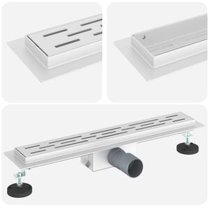 vidaXL Suihkuviem&auml;ri rivisuunnittelulla Hopea 50 cm