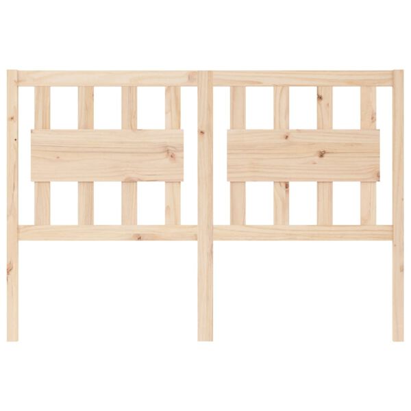 vidaXL Sängynpääty 125,5x4x100 cm täysi mänty