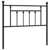 vidaXL Metallinen vaihtop&auml;&auml;ty musta 107 cm