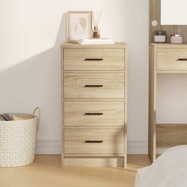 vidaXL Sivup&ouml;yt&auml; Sonoma tammi 40 x 41 x 75 cm Tekninen puu