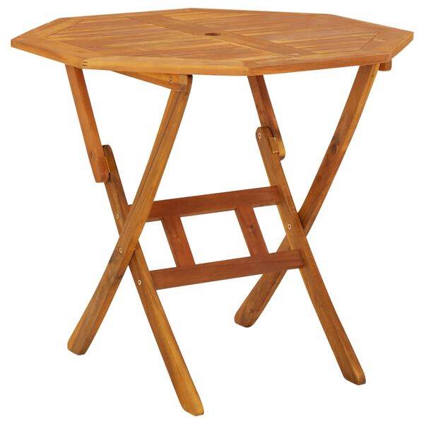 vidaXL 5-osainen Puutarharuokailuryhm&auml; t&auml;ysi akaasiapuu