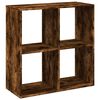vidaXL Huoneenjakaja/kirjahylly savutammi 69,5x29x69,5 cm tekninen puu