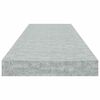 vidaXL Kelluvat sein&auml;hyllyt 2 kpl betoninharmaa 80x23,5x3,8 cm MDF