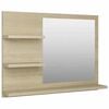vidaXL Kylpyhuonepeili Sonoma-tammi 60x10,5x45 cm tekninen puu