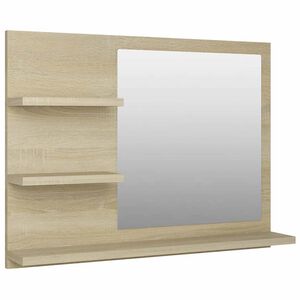 vidaXL Kylpyhuonepeili Sonoma-tammi 60x10,5x45 cm tekninen puu