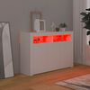 vidaXL Senkki LED-valoilla valkoinen 115,5x30x75 cm