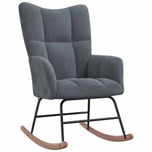vidaXL Keinutuoli Tumma harmaa 78 x 61 x 98 cm Sametti