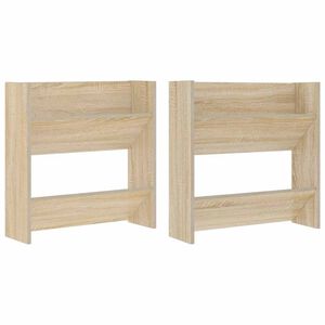vidaXL Sein&auml;kenk&auml;kaapit 2 kpl Sonoma-tammi 60x18x60 cm lastulevy