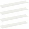 vidaXL Kelluva hylly 4 pcs Valkoinen 60 x 8,5 x 2,5 cm Ter&auml;s
