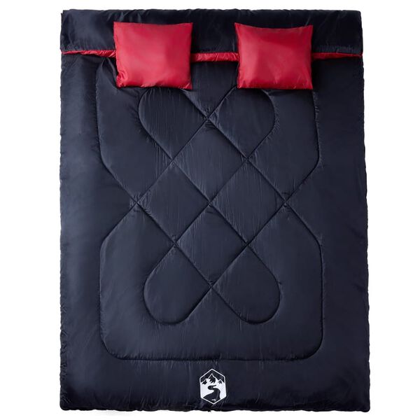 vidaXL Tuplamakuupussi tyynyill&auml; aikuisille retkeilyyn 3-4 vuodenaikaa