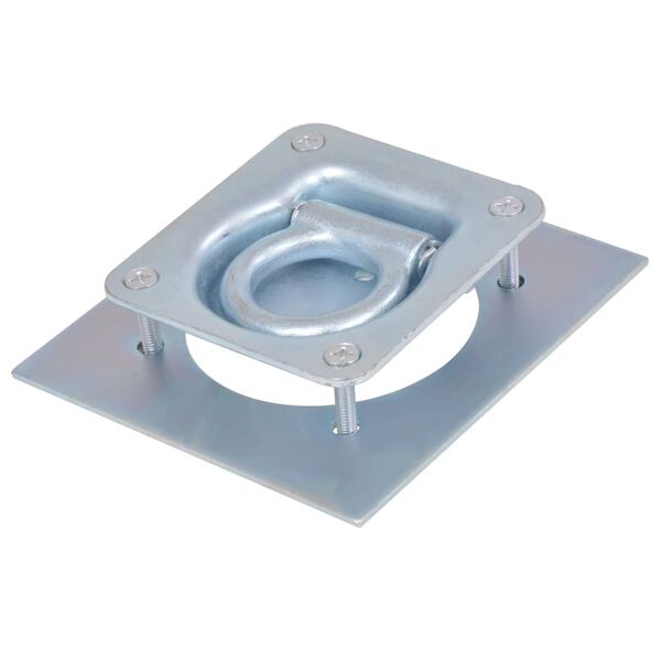 vidaXL Kiinnitysrenkaat Per&auml;k&auml;rryyn 6 kpl Galvanoitu Ter&auml;s 2000 kg