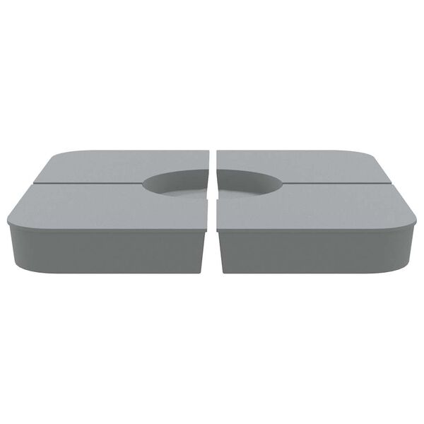 vidaXL 4-osainen päivänvarjoalustasarja ristijalusta varjolle 100kg PP