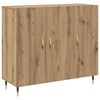 vidaXL Sivup&ouml;yt&auml; Artisan tammi 90 x 34 x 80 cm Tekninen puu
