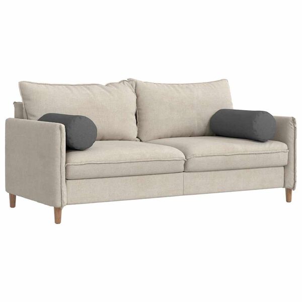 vidaXL Pystytyynyt 2 pcs Tumma harmaa Ø 25 x 70 cm kangas