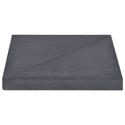 vidaXL Päivänvarjon aluspaino neliön muotoinen 15 kg musta graniitti