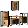 vidaXL Kylpyhuonekalustesetti 4 kpl Ruskea 55 x 35 x 60 cm