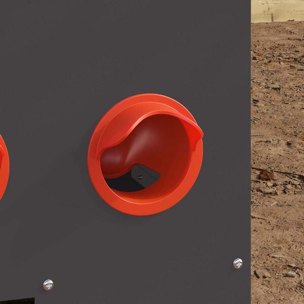 vidaXL Kanan ruokinta-allas Musta 60,5 x 29 x 51 cm