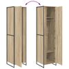 vidaXL Vaatekaappi ovella 2 pcs Sonoma 50 x 50 x 200 cm Tekninen puu