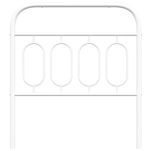 vidaXL Metallinen vaihtop&auml;&auml;ty valkoinen 90 cm