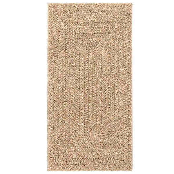 vidaXL Matto ZIZUR beige 80x250 cm juuttityyli sis&auml;- ja ulkok&auml;ytt&ouml;&ouml;n