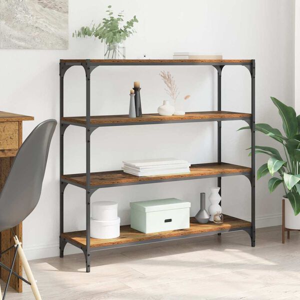 vidaXL Kirjahylly Vanha Puu 100 x 33 x 100 cm