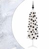 vidaXL Kapea tekokuusi joulupalloilla 150 cm 150 LEDi&auml;