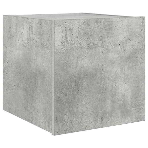 vidaXL TV-sein&auml;kaappi LED-valoilla betoninharmaa 30,5x35x30 cm