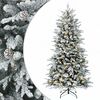 vidaXL Salkomallinen tekoinen joulukuusi 120 cm 150 LEDi&auml;