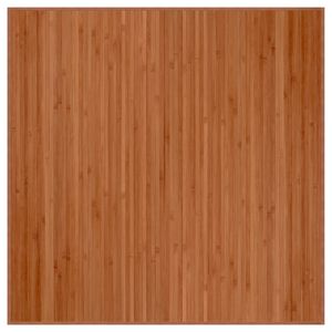 vidaXL Matto neli&ouml; ruskea 100x100 cm bambu
