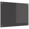 vidaXL Keitti&ouml;n v&auml;litila Tumma harmaa 70 x 50 cm karkaistu lasi