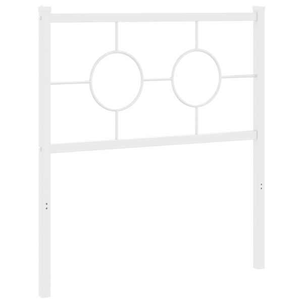 vidaXL Metallinen vaihtop&auml;&auml;ty valkoinen 80 cm