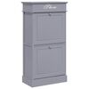 vidaXL Kenk&auml;kaappi harmaa 50x28x98 cm keisaripuu